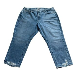 Good American Light Blue Distressed Denim